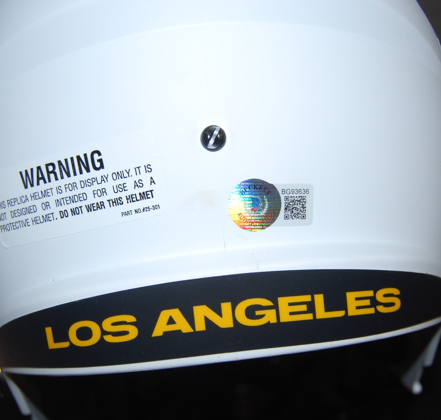 ERIC DICKERSON signed (LOS ANGELES RAMS) lunar F/S football helmet BECKETT BAS