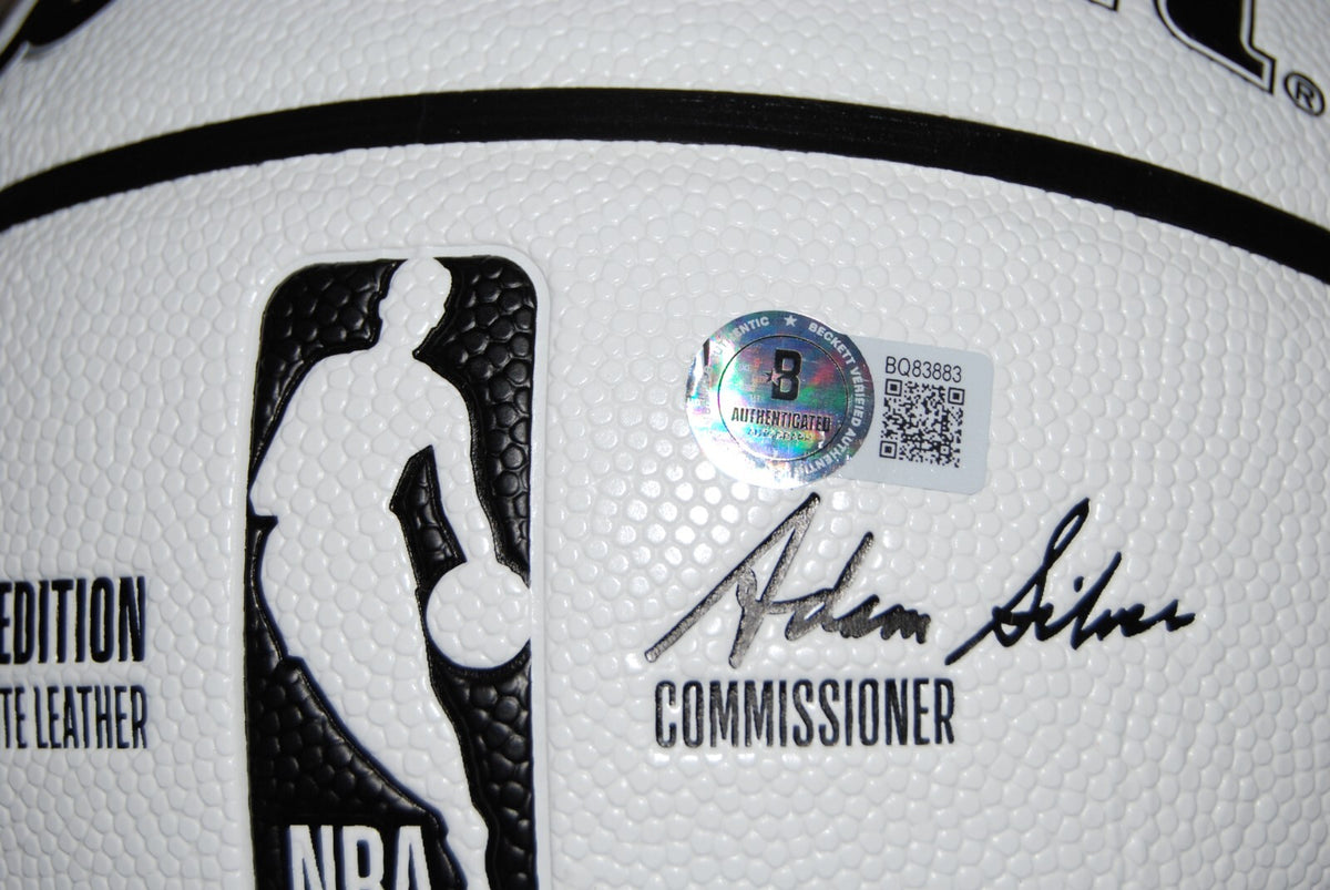 ASA NEWELL signed Wilson NBA basketball (GEORGIA BULLDOGS) 2025 DRAFT BECKETT