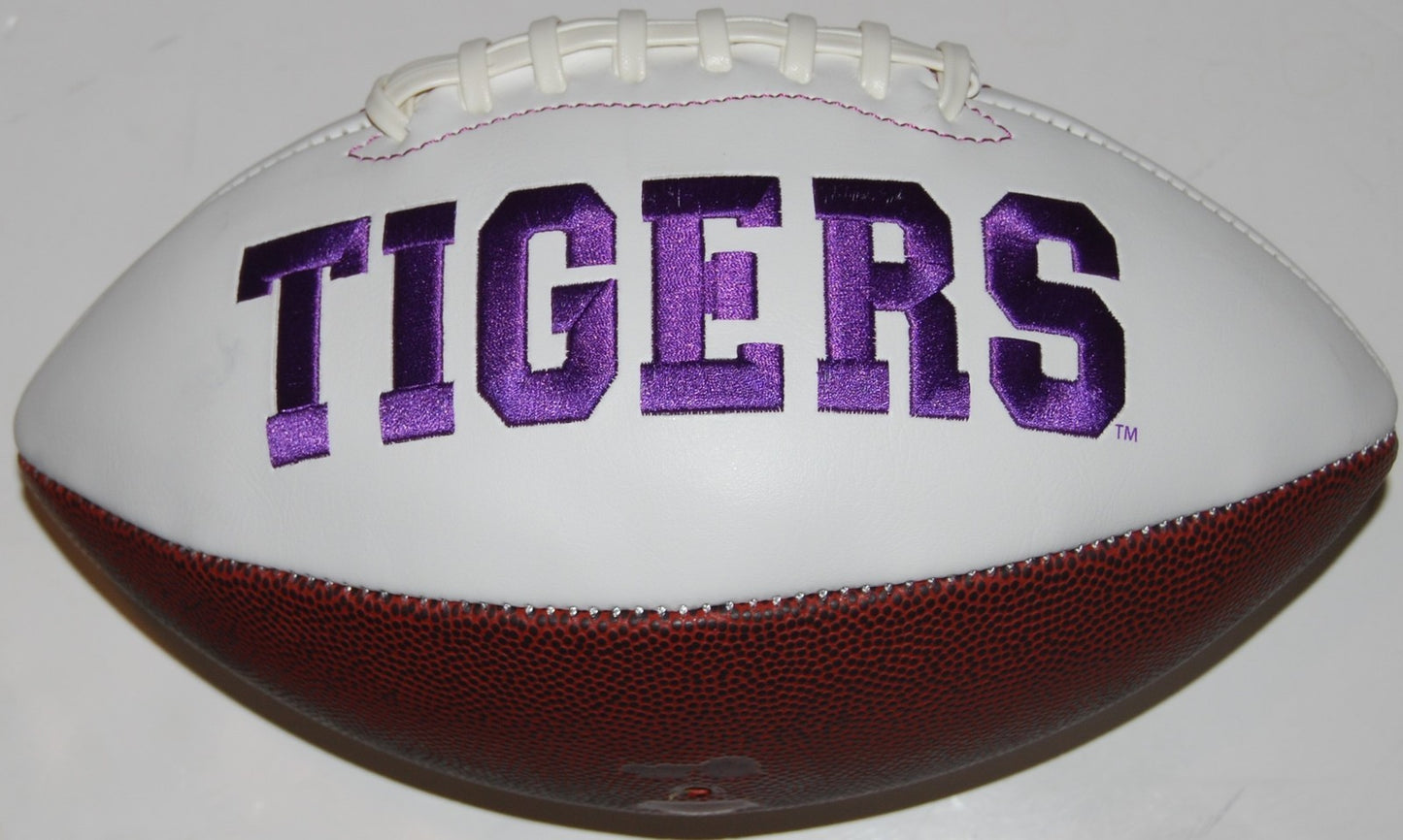 JOE NGATA signed (CLEMSON TIGERS) team logo full size F/S football W/COA C
