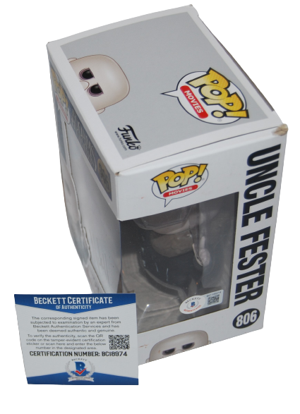 NICK KROLL signed (ADDAMS FAMILY) Uncle Fester Funko Pop #806 BECKETT BC18974