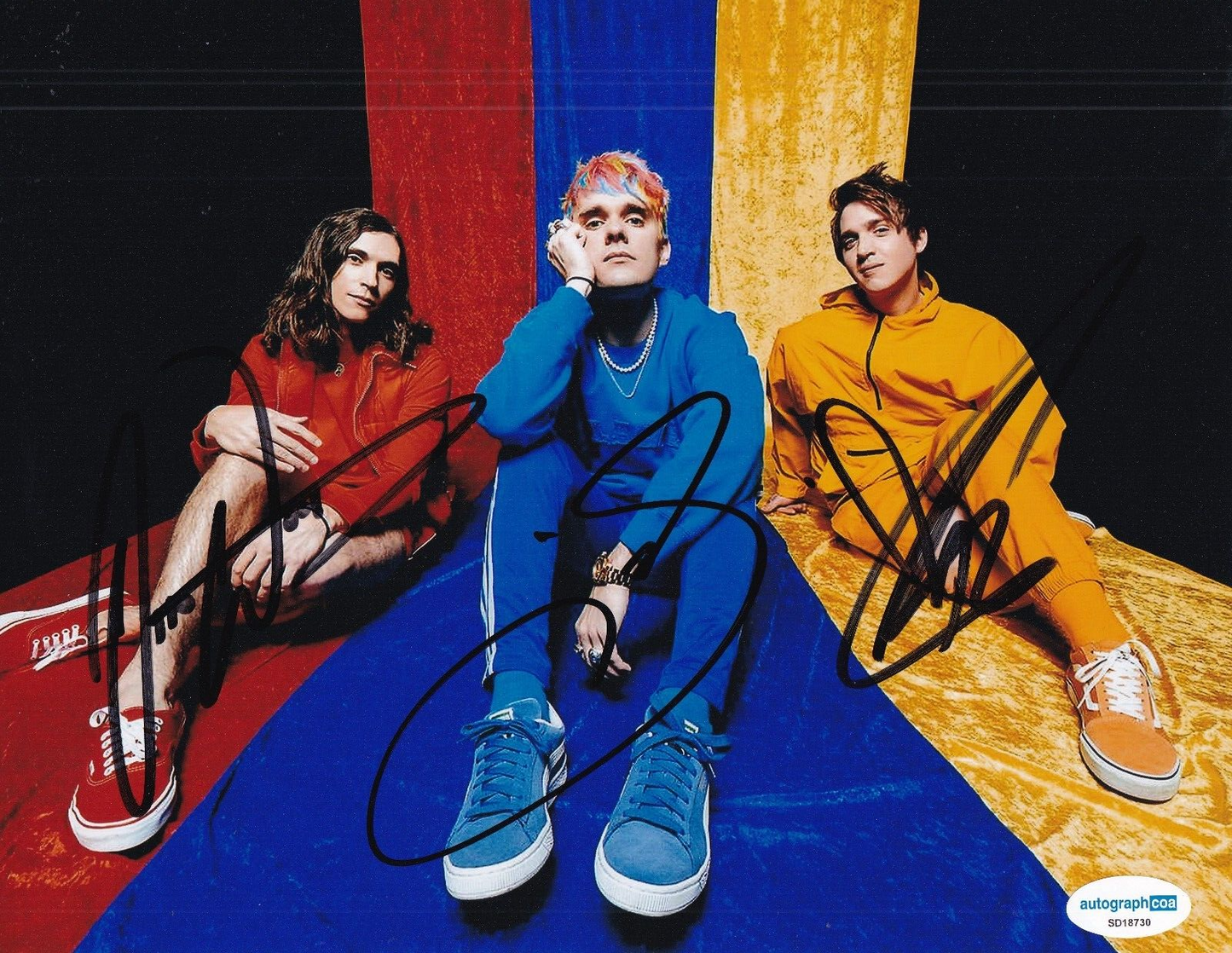 WATERPARKS Band Group signed (GH2024) Turbulent Music 8X10 photo ACOA SD18730
