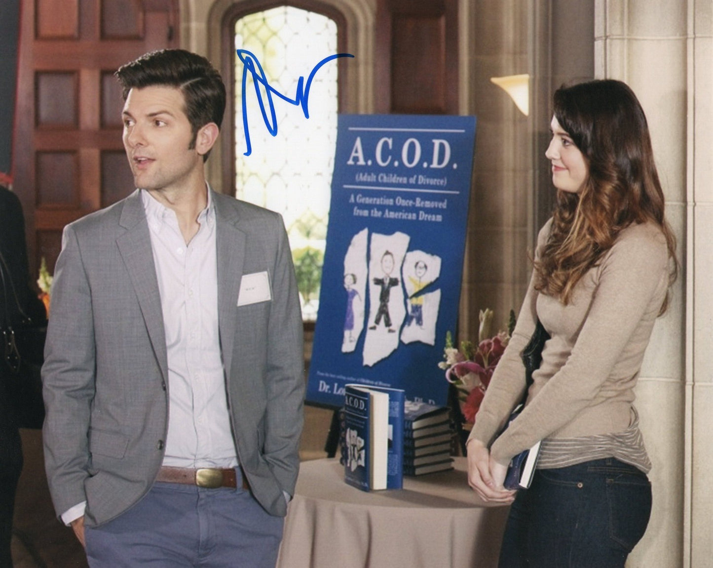 Adam Scott Parks and Recreation Step Brothers Signed 8x10 Photo w/COA #5