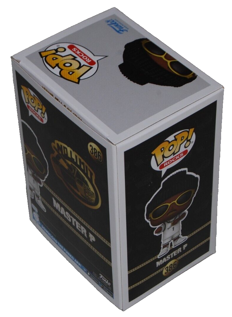 MASTER P signed (NO LIMIT) Funko Pop Rocks #386 Percy Miller BECKETT BAS BN65924