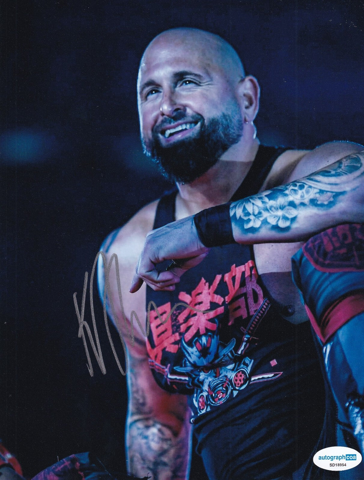 KARL ANDERSON signed (WWE) Killshot WRESTLING Smackdown 8X10 photo ACOA SD18954