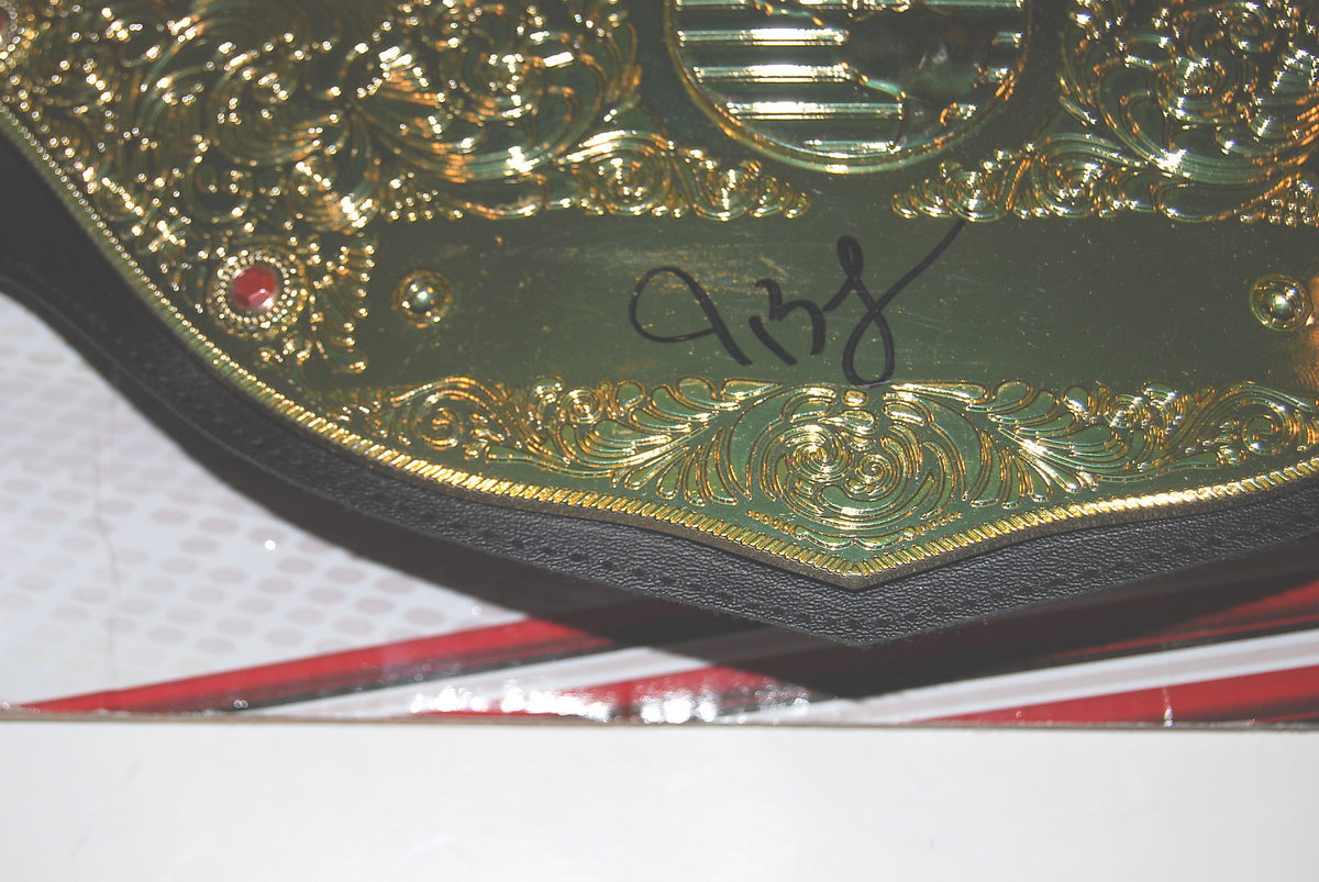 JBL JOHN LAYFIELD signed (WWE HEAVYWEIGHT) *WRESTLING* CHAMPIONSHIP BELT W/COA