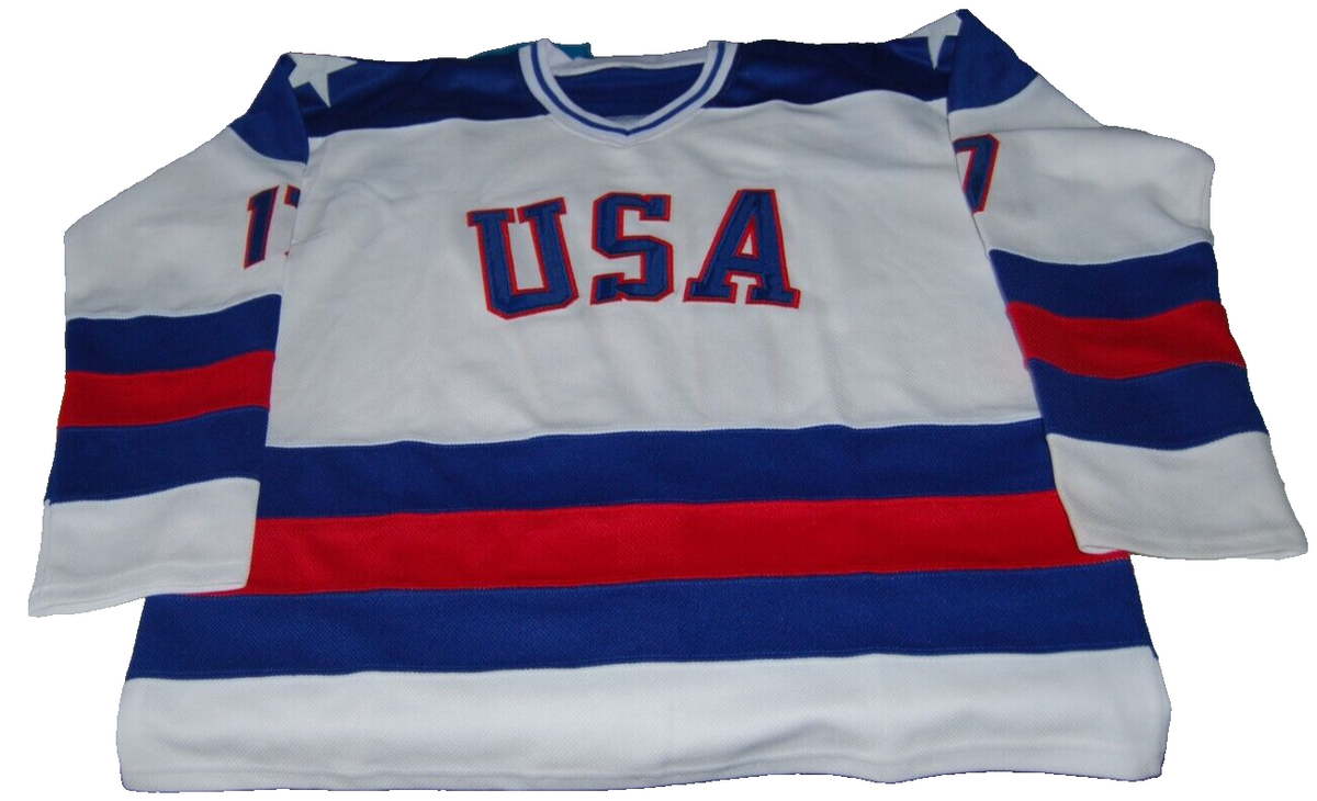 AL MICHAELS signed (1980 TEAM USA) Miracle signed hockey jersey PSA/DNA AN61410