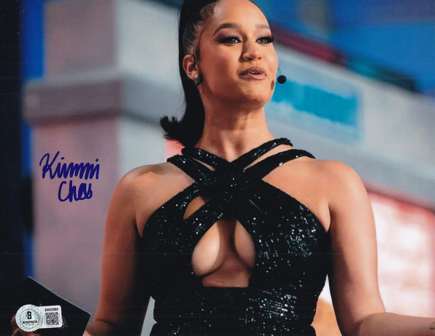 KIMMI CHEX signed (NFL NETWORK) NFL host football 8X10 photo BECKETT BW52094