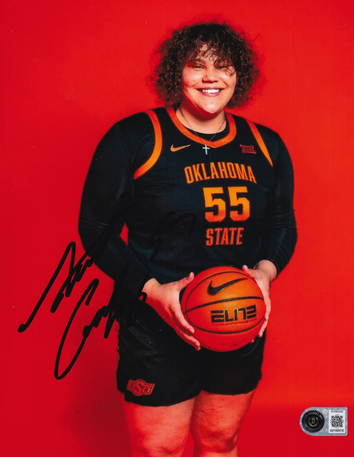 AUDI CROOKS signed (OREGON STATE) basketball 8X10 photo BECKETT BAS BY085530