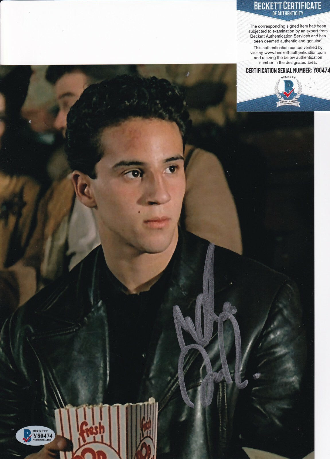 LILLO BRANCATO signed (A BRONX TALE) Calogero 8X10 photo BECKETT BAS Y80474