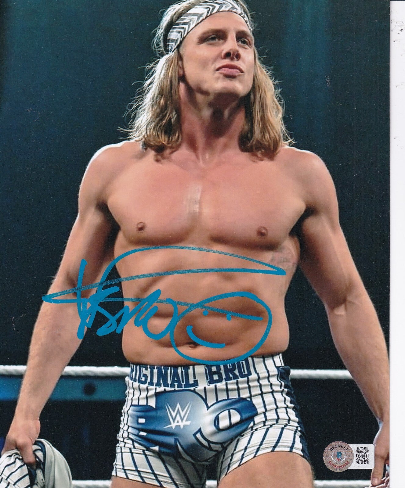 MATT RIDDLE signed (WWE) WRESTLING RAW 8X10 photo BECKETT BAS BJ79351