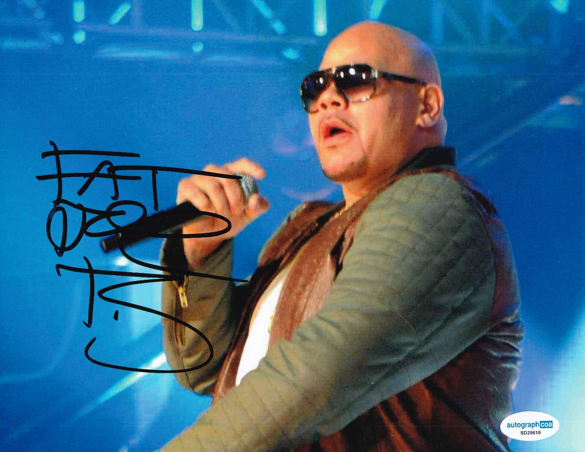 FAT JOE signed (LEAN BACK) Music singer FAMILY TIES 8X10 photo ACOA SD29610