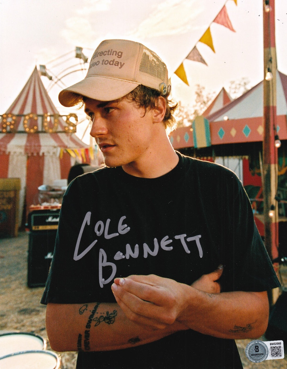 COLE BENNETT signed (LYRICAL LEMONADE) Rapper 8X10 photo BECKETT BAS BW52060