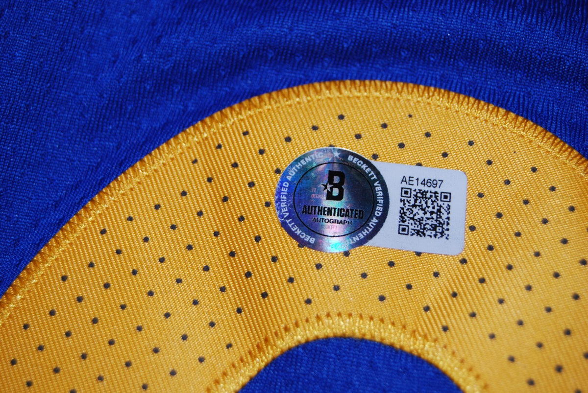 STEPHEN CURRY signed (GOLDEN STATE WARRIORS) basketball jersey BECKETT AE14697
