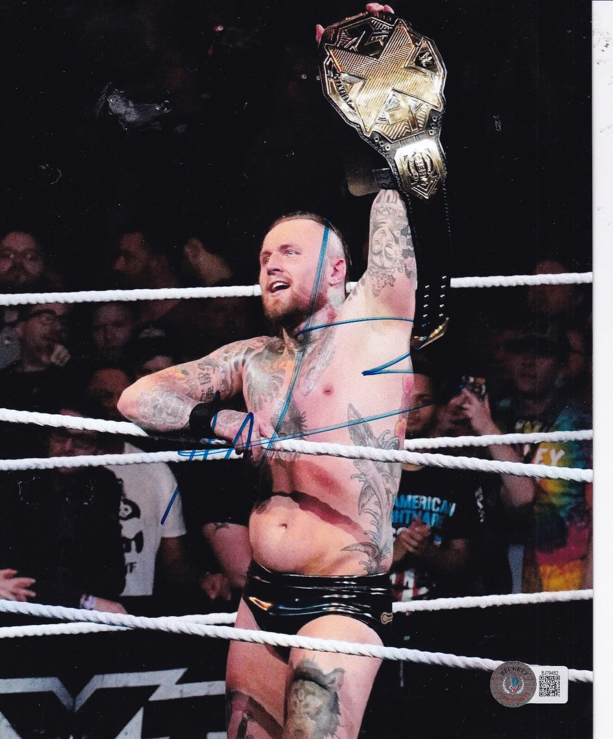 MALAKAI BLACK signed (AEW) WWE WRESTLING 8X10 photo BECKETT BAS BJ79482