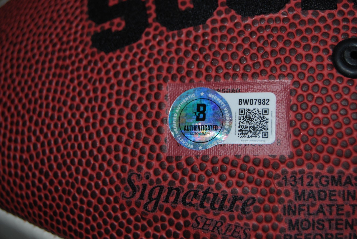 DEMARCO MURRAY signed (OKLAHOMA SOONERS) logo football BECKETT BW07982