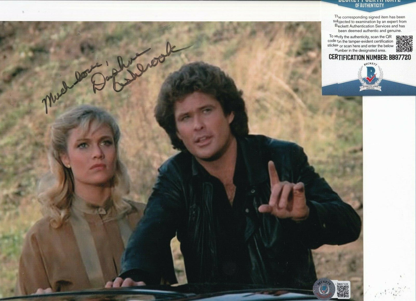 DAPHNE ASHBROOK signed (KNIGHT RIDER) Katherine 8X10 photo BECKETT BAS BB97720
