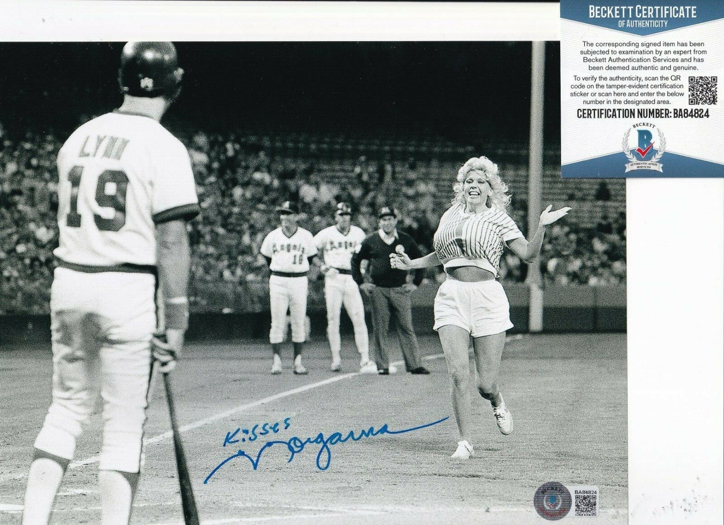 MORGANNA ROBERTS signed (THE KISSING BANDIT) 8X10 photo BECKETT BAS BB84824