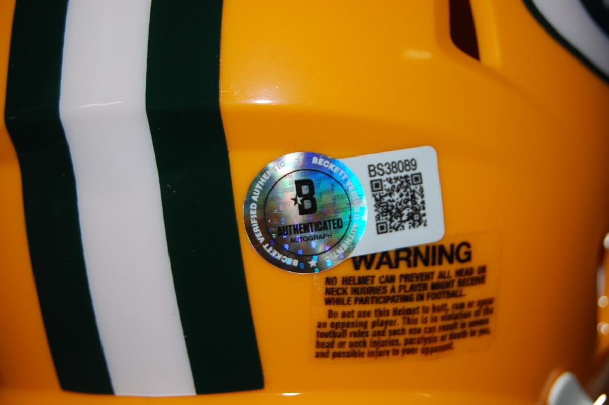 JERRY KRAMER signed (GREEN BAY PACKERS) mini football helmet BECKETT BAS BS38089