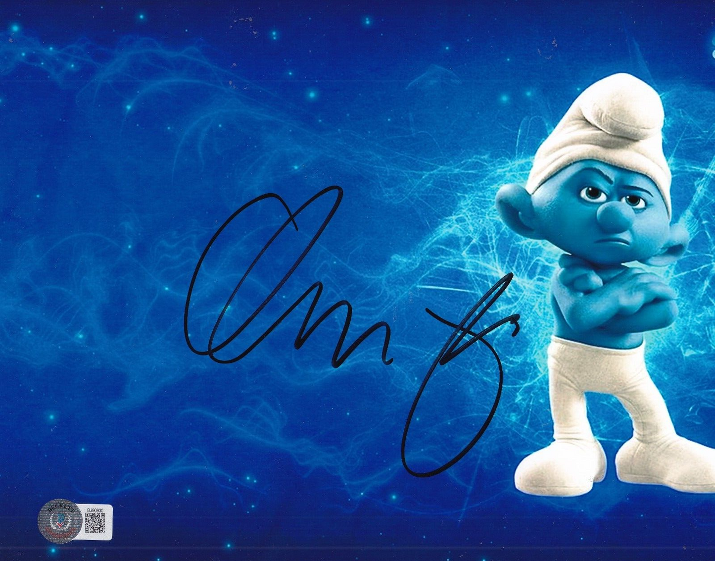 GEORGE LOPEZ signed (THE SMURFS) GROUCHY Movie 8X10 photo BECKETT BAS BJ90930