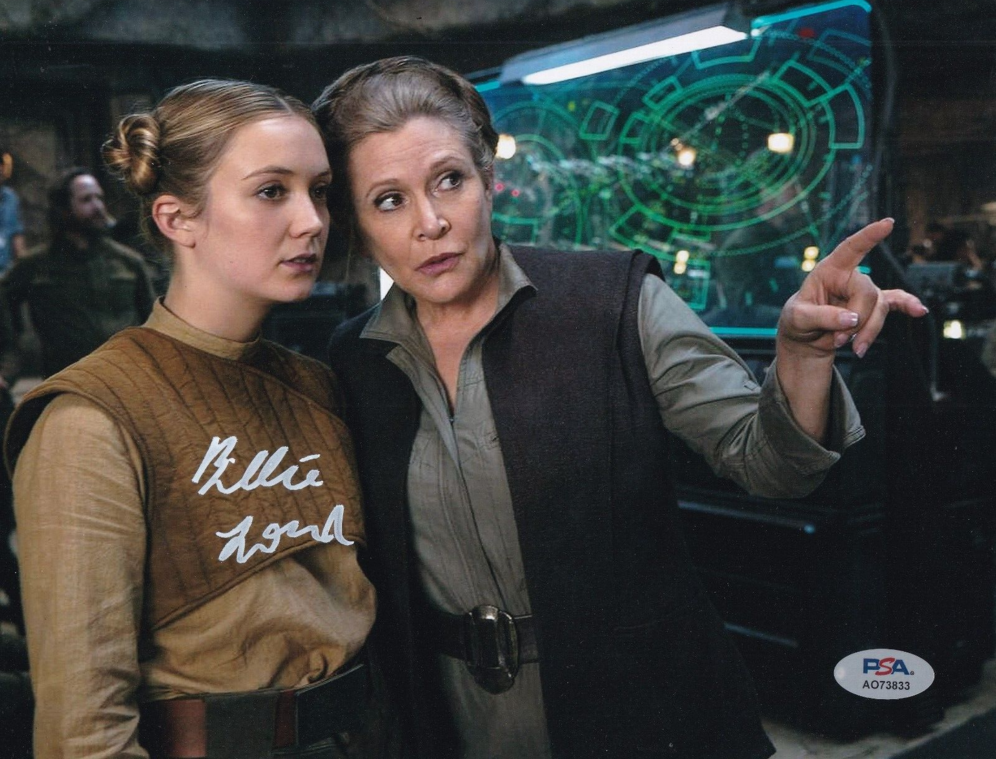 BILLIE LOURD signed (STAR WARS) Lieutenant Connix 8X10 photo PSA/DNA AO73833