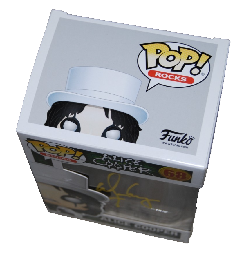 ALICE COOPER signed (POP ROCKS!) School's Out Funko pop #68 BECKETT BAS BU41120