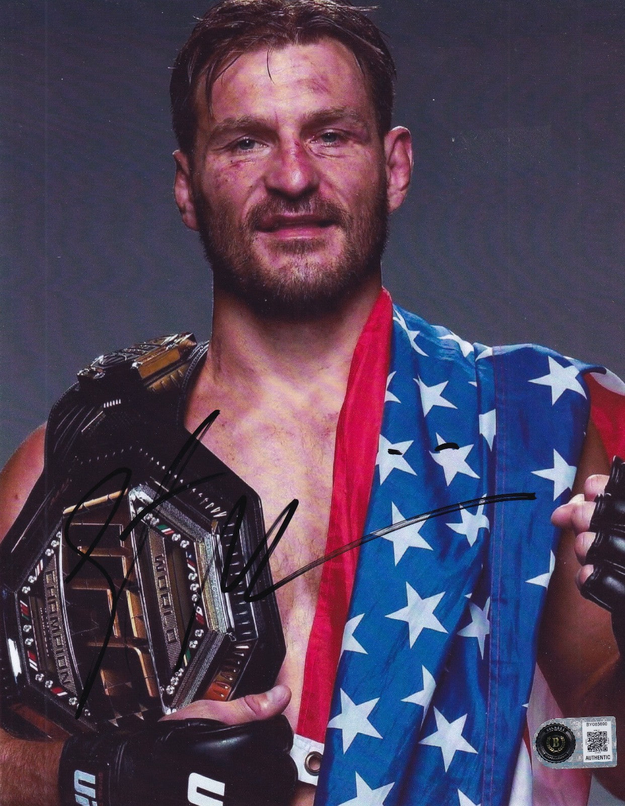 STIPE MIOCIC signed (UFC FIGHTING) Champ 8x10 photo BECKETT BAS BY085690