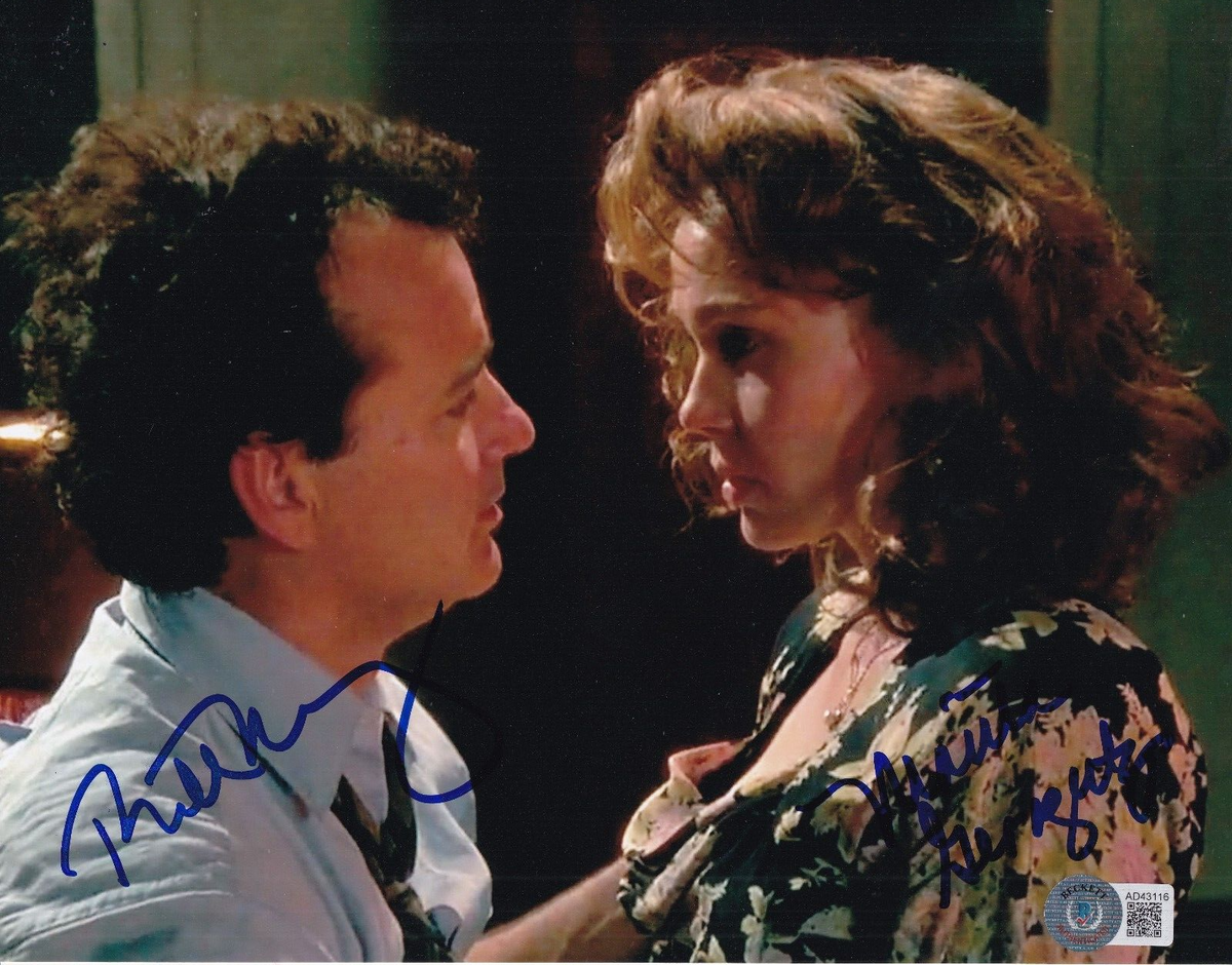 BILL MURRAY & MARITA GERAGHTY signed (GROUNDHOG DAY) 8X10 BECKETT BAS AD43116