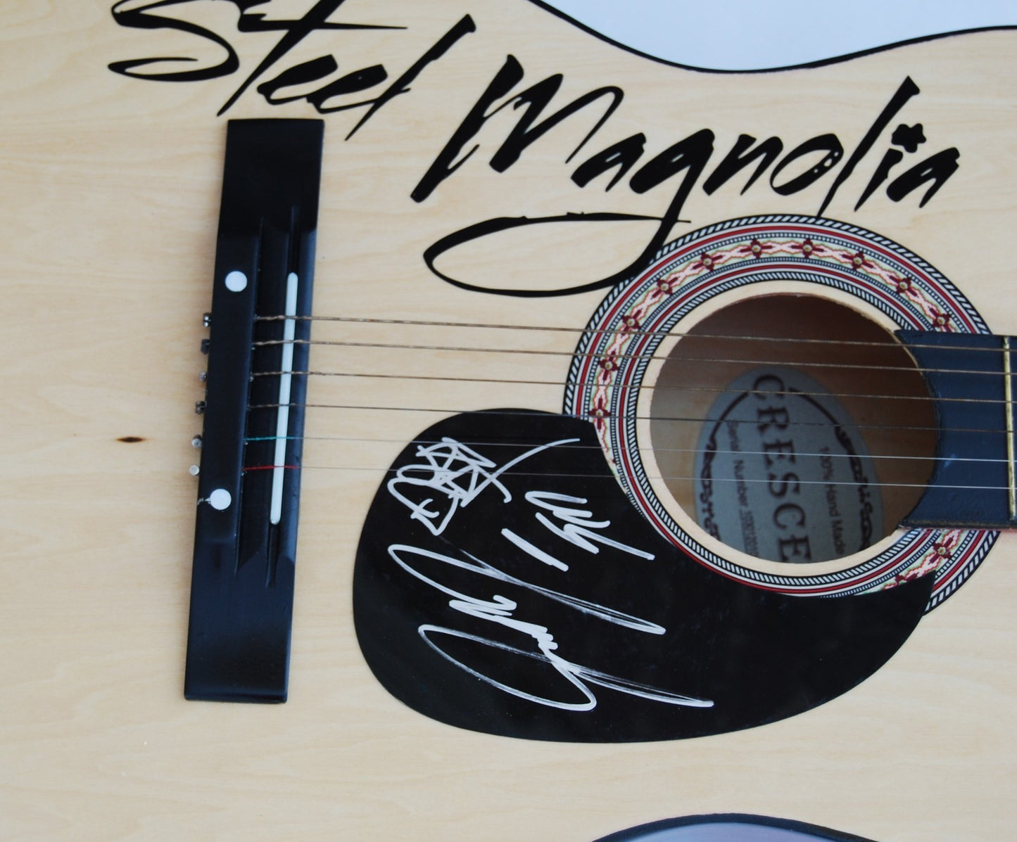 STEEL MAGNOLIA signed (COUNTRY SUPERSTAR) Acoustic guitar W/COA *BULLETPROOF*