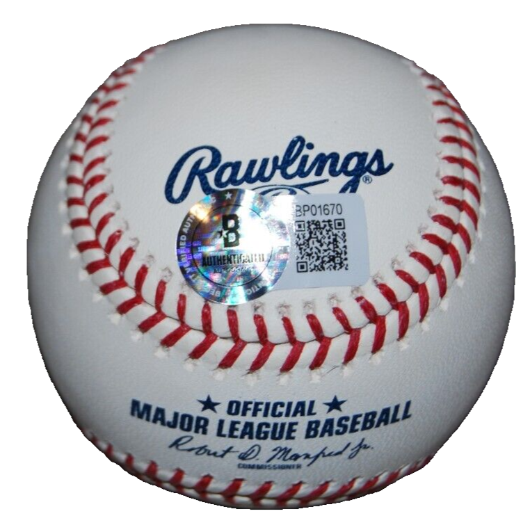 KIM NG signed (MIAMI MARLINS) YANKEES Major League OML baseball BECKETT BP01670