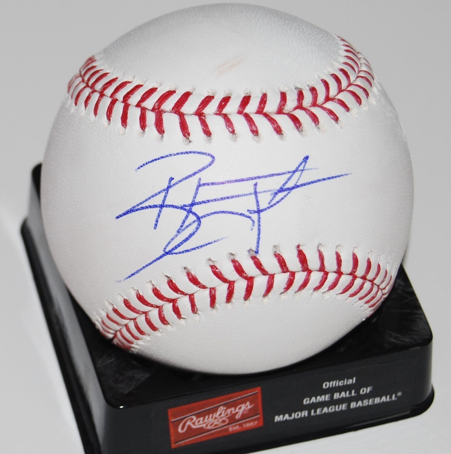 BLAKE TRAHAN signed (CINCINNATI REDS) OML baseball W/COA