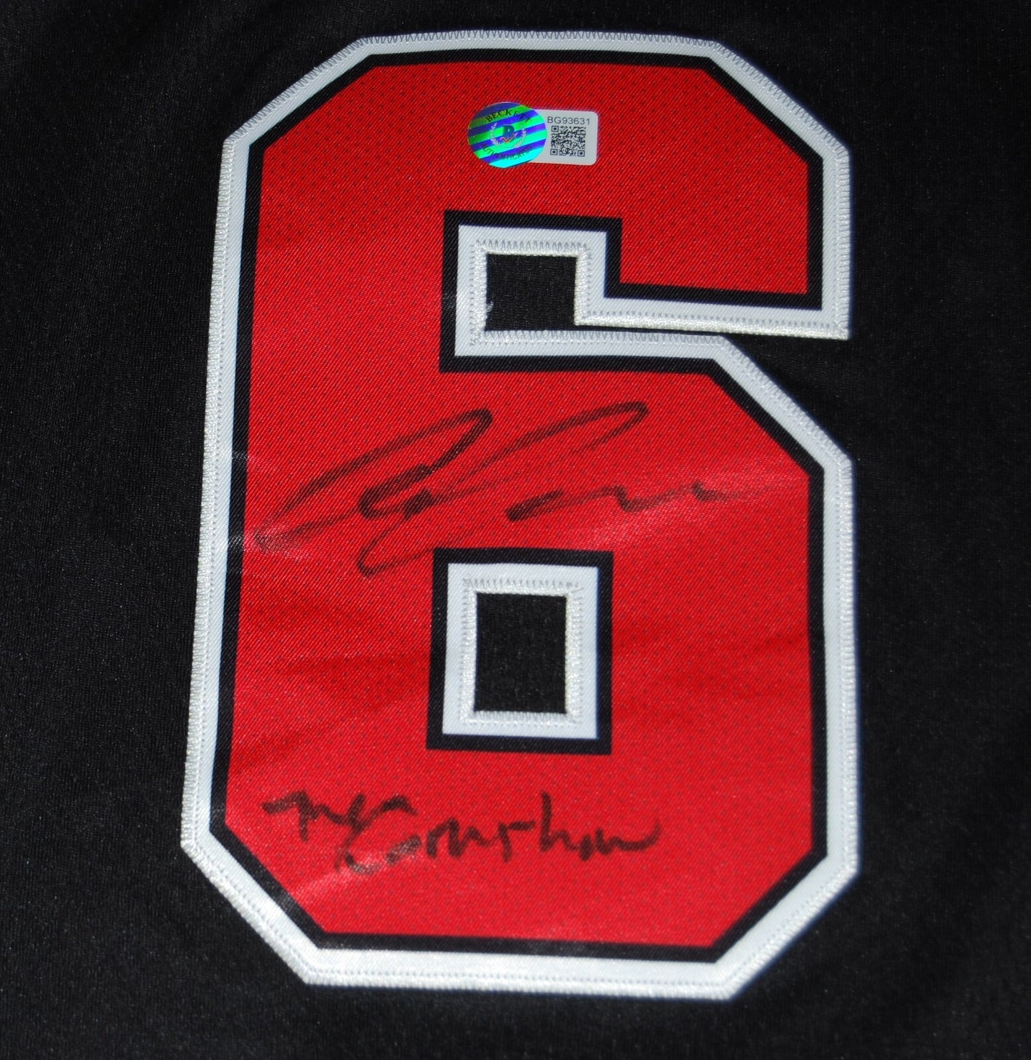 ALEX CARUSO signed (CHICAGO BULLS) XL Basketball jersey BECKETT BAS BG93631