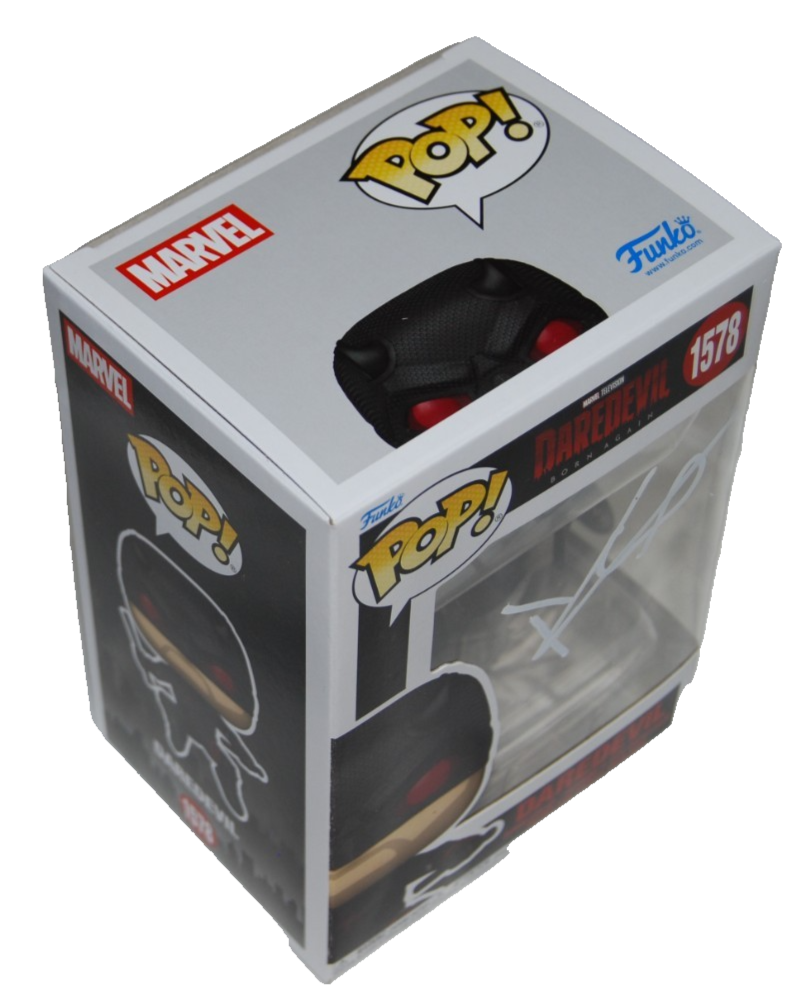 CHARLIE COX signed (DAREDEVIL) Born Again Funko Pop #1578 BECKETT BY085869