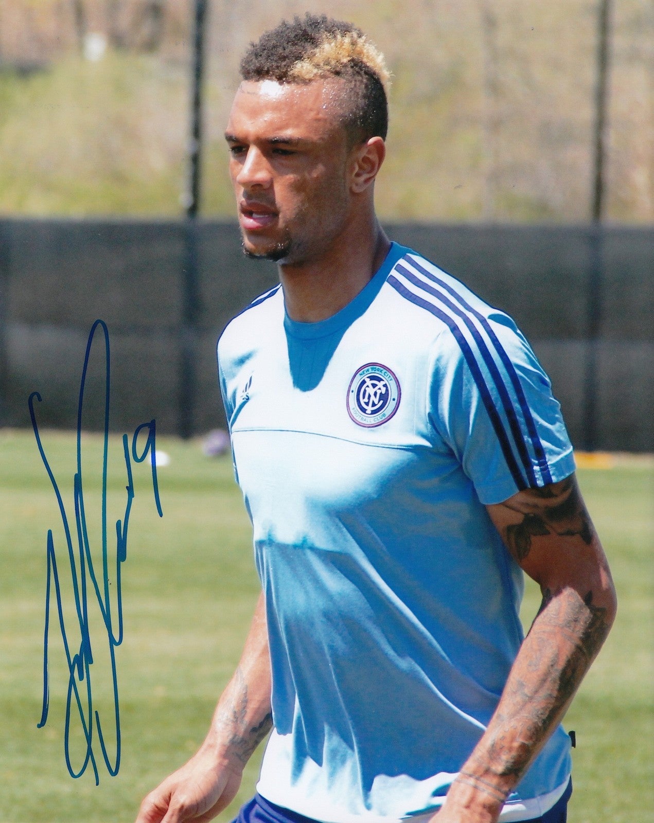 KHIRY SHELTON signed (NEW YORK CITY FC) MLS SOCCER 8X10 photo *NYCFC* W/COA #1
