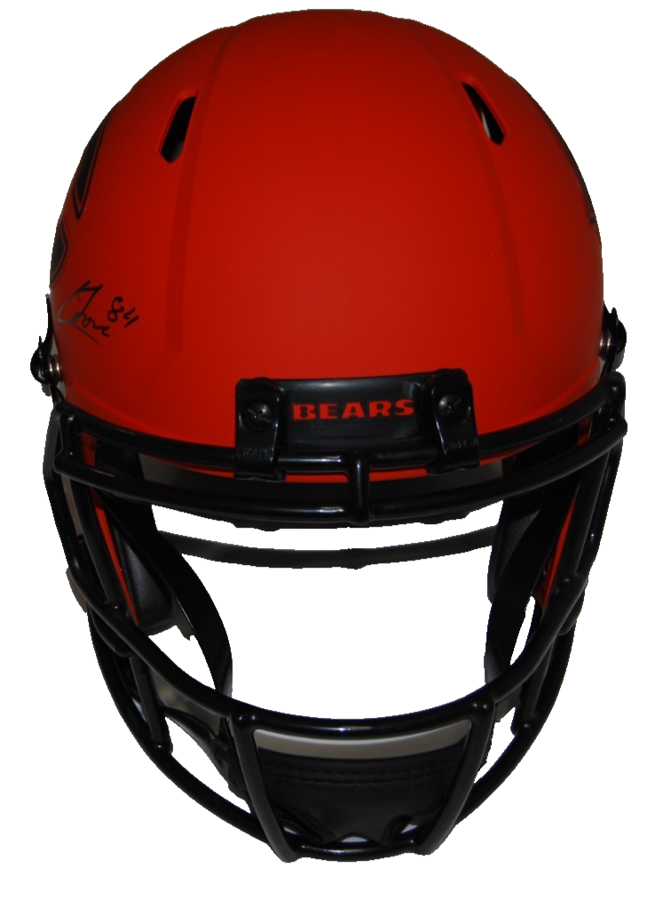 COLSTON LOVELAND signed CHICAGO BEARS Full Size RAVE replica helmet JSA CR49480