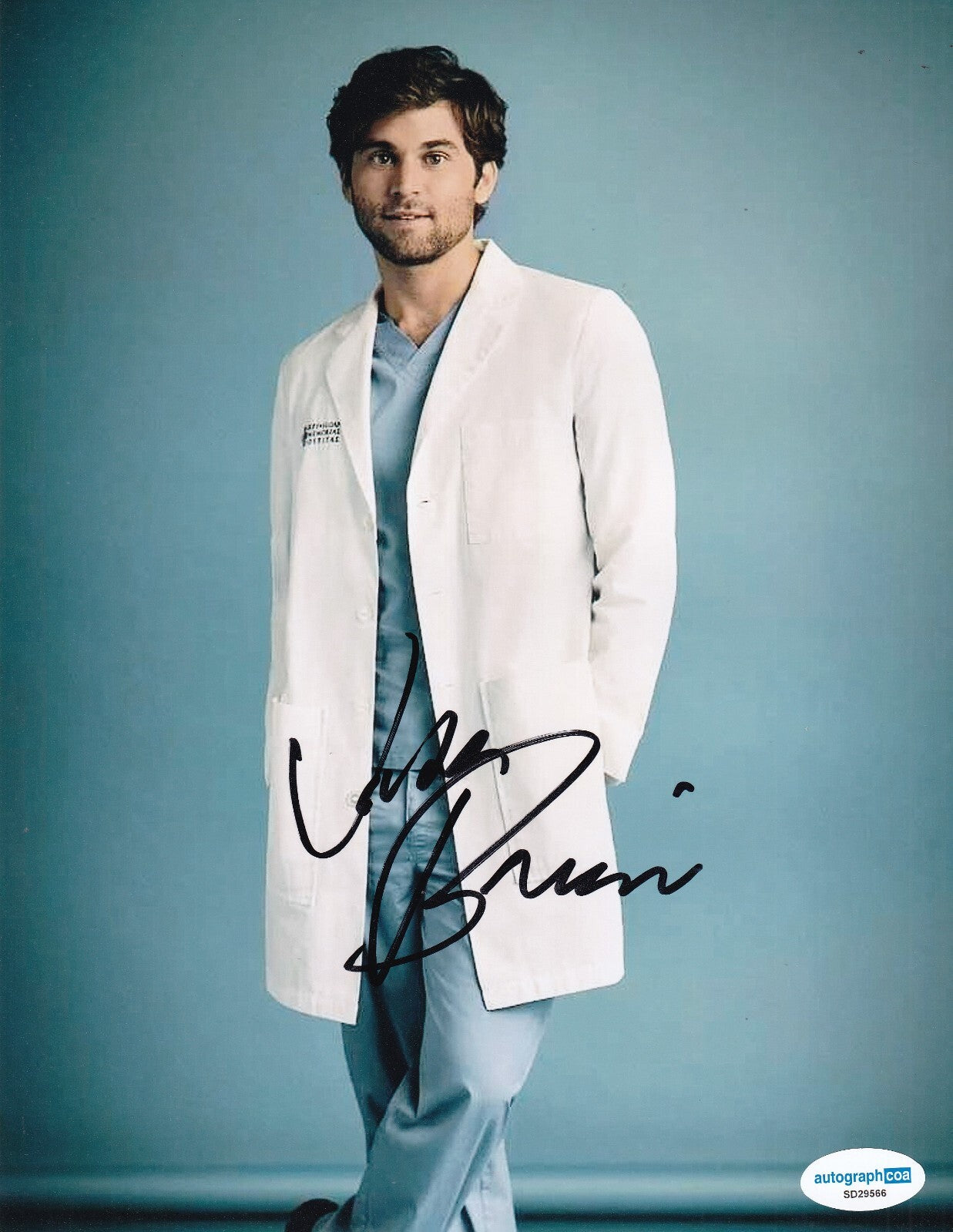 JAKE BORELLI signed (GREY'S ANATOMY) Dr Levi Schmitt 8X10 photo ACOA SD29566