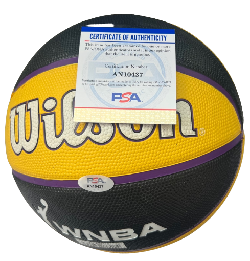 NNEKA OGWUMIKE signed (LOS ANGELES SPARKS) WNBA F/S LOGO ball PSA/DNA AN10437