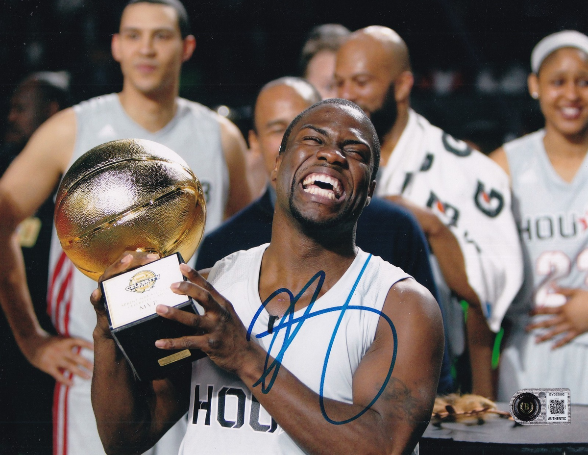 KEVIN HART signed (CELEBRITY NBA DUNK CHAMP) 8X10 photo BECKETT BY085692