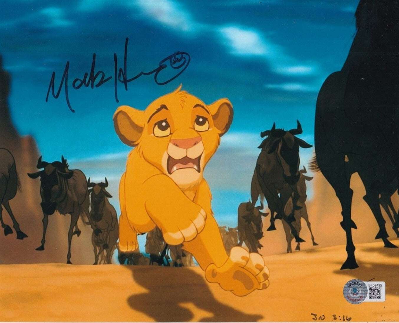 MARK HENN signed (LION KING) DISNEY ANIMATOR Movie 8X10 photo BECKETT BF09422