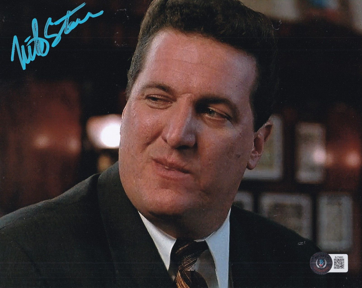 MIKE STARR signed (MAD DOG AND GLORY) Movie 8X10 photo BECKETT BAS BJ79663
