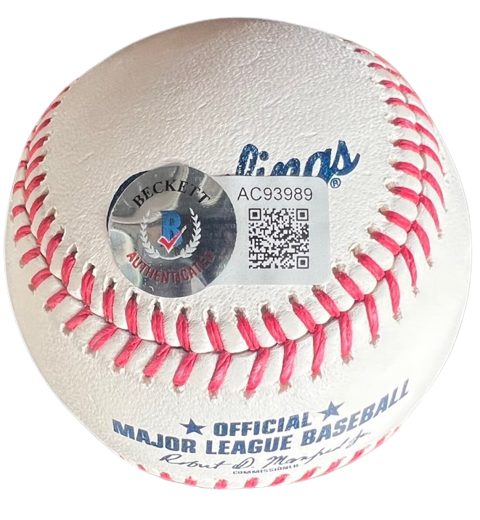 TREVOR HOFFMAN signed (SAN DIEGO PADRES) OML baseball BECKETT BAS AC93989
