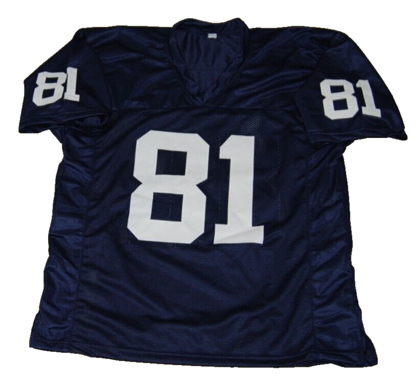 KEN MACAFEE signed (NOTRE DAME FIGHTING IRISH) Navy football jersey JSA WITNESS