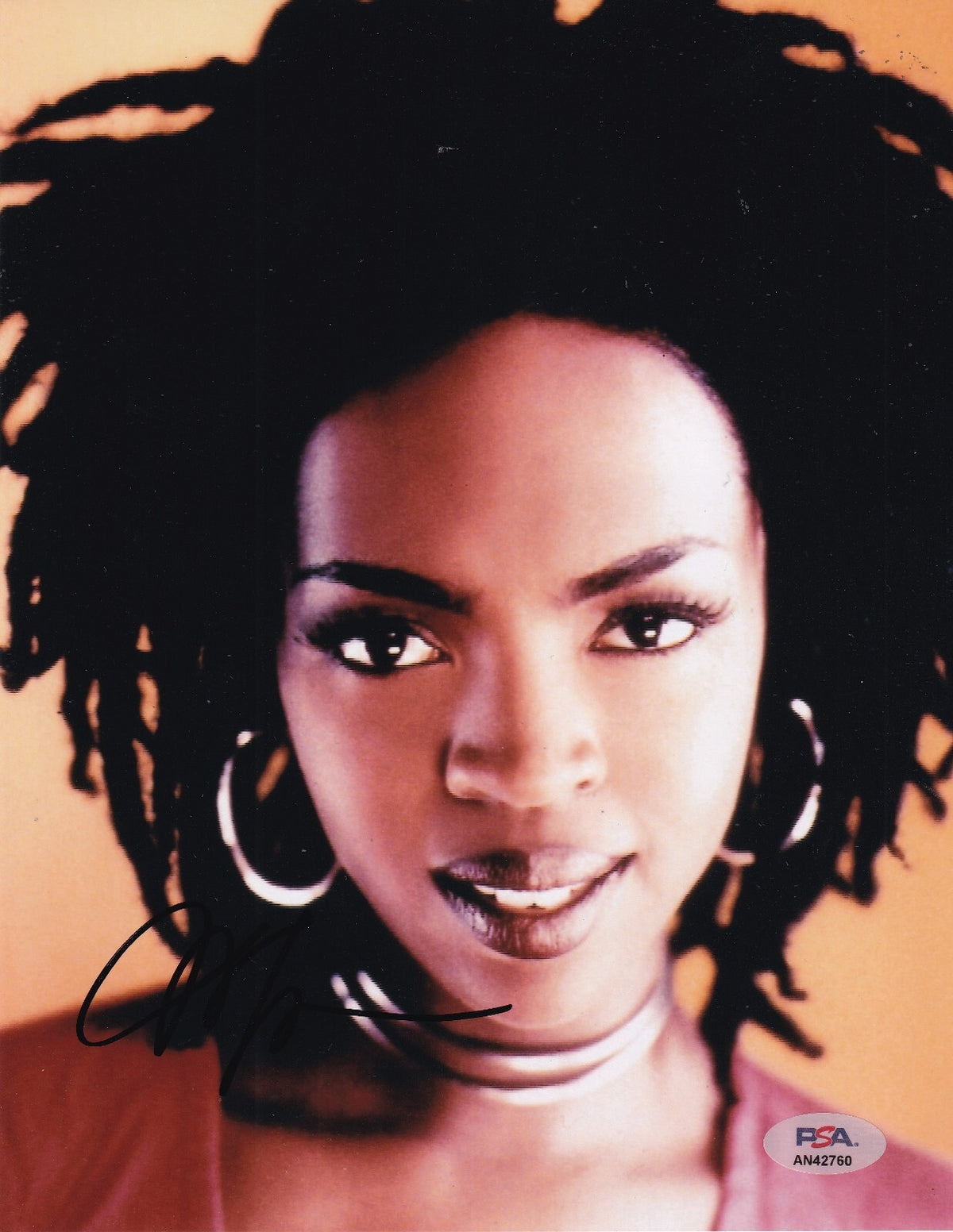 LAURYN HILL signed (THE FUGEES) Music Singer Legend! 8X10 photo PSA/DNA AN42760