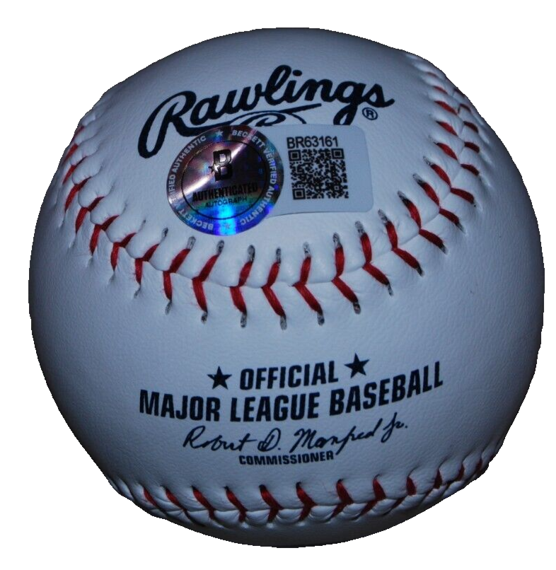 REED JOHNSON signed (CHICAGO CUBS) MLB logo baseball BECKETT BAS BR63161
