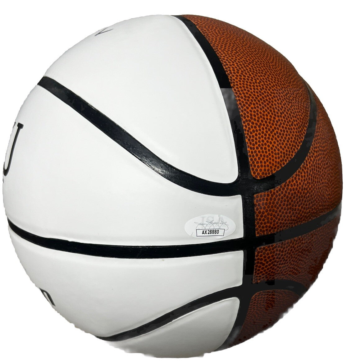 BILL SELF signed (KANSAS JAYHAWKS) Logo F/S basketball JSA AX28880