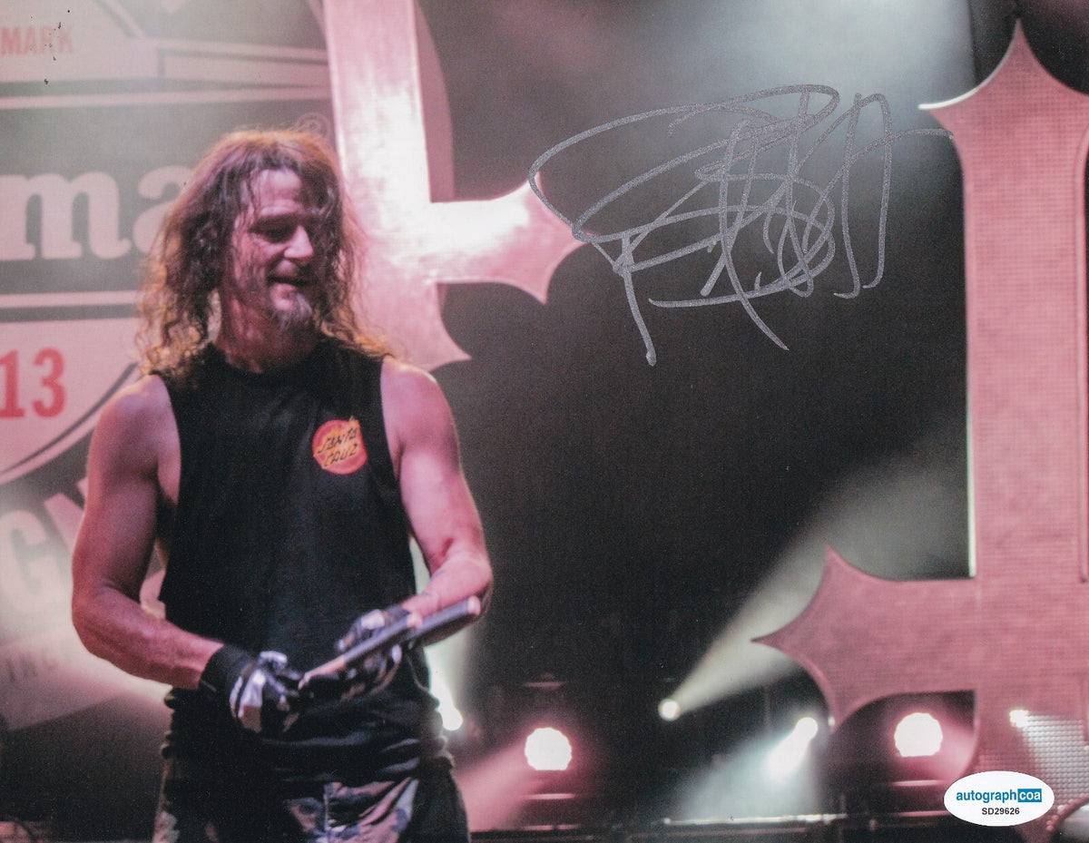 PAUL BOSTAPH signed (SLAYER) Drummer music autographed 8X10 photo ACOA SD29626
