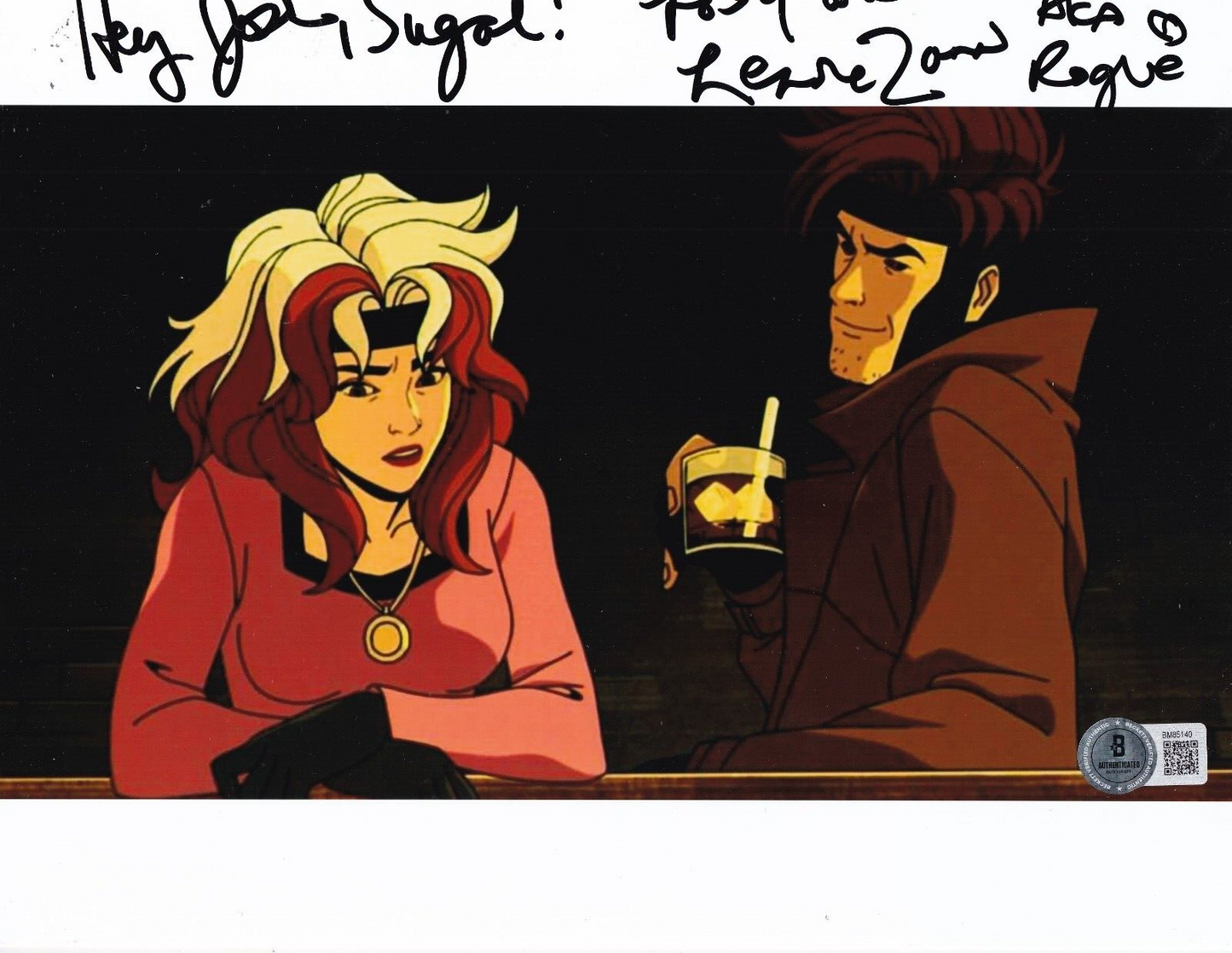 LENORE ZANN signed (XMEN Animated Series) Rogue 8X10 photo BECKETT BAS BM85140