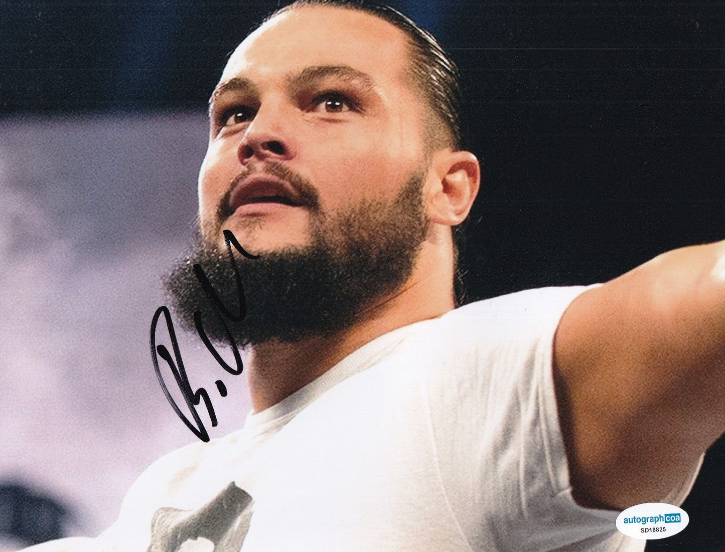 BO DALLAS signed (WWE) Wrestling Smackdown Raw 8X10 photo ACOA SD18825