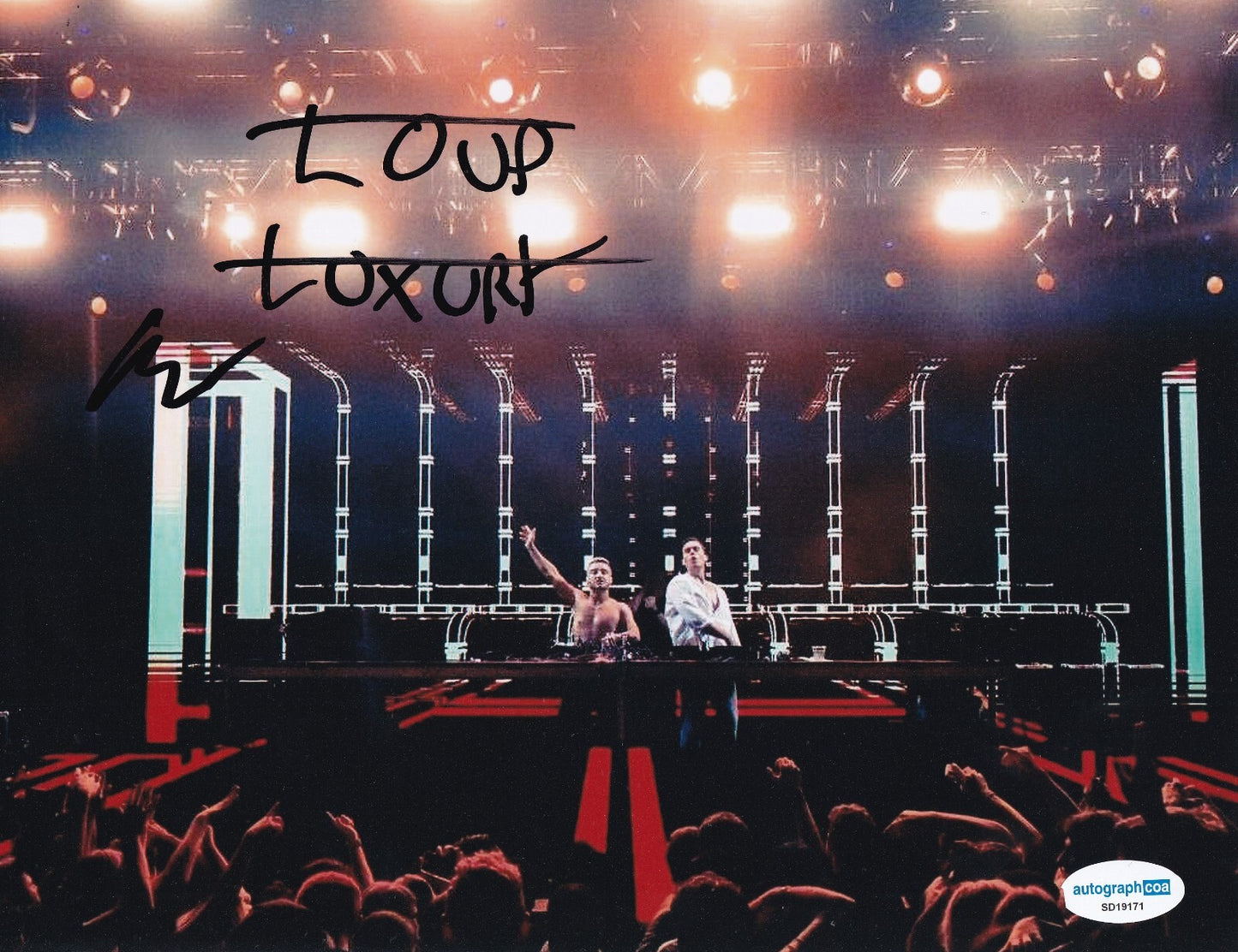 ANDREW FEDYK signed (LOUD LUXURY) MUSIC EDM DJ 8X10 photo ACOA SD19171