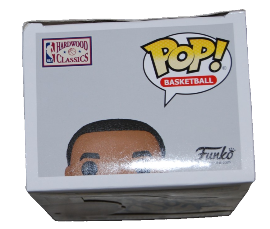GEORGE GERVIN signed (SAN ANTONIO SPURS) Funko Pop #105 BECKETT BAS BT56262