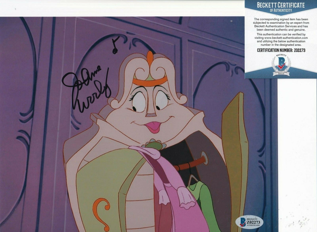 JO ANNE WORLEY signed (BEAUTY AND THE BEAST) Movie 8X10 photo BECKETT BAS Z02273